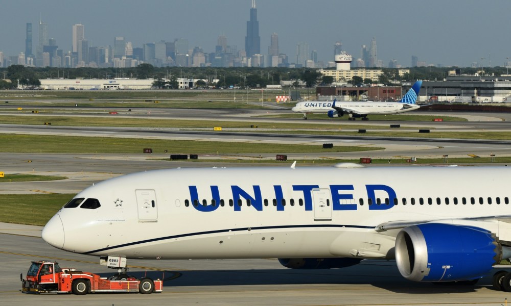 United plane on tarmac