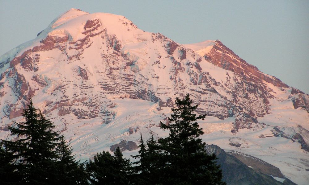 Mount Rainier National Park in the winter