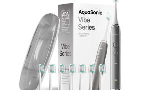 An image of everything that comes with the AquaSonic Vibe Series pack.