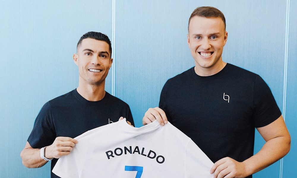 Cristiano Ronaldo with Vadim Fedotov, Co-Founder & CEO of Bioniq