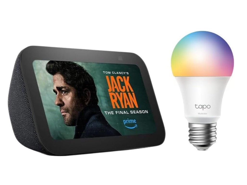 Echo Show 5 and TP-Link Tapo smart color bulb bundle Prime Big Deal Days