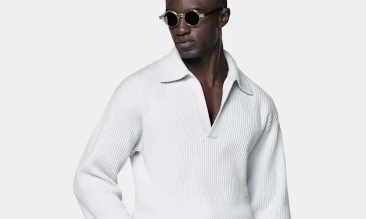 suitsupply fw24 cashmere winter whites ribbed sweater