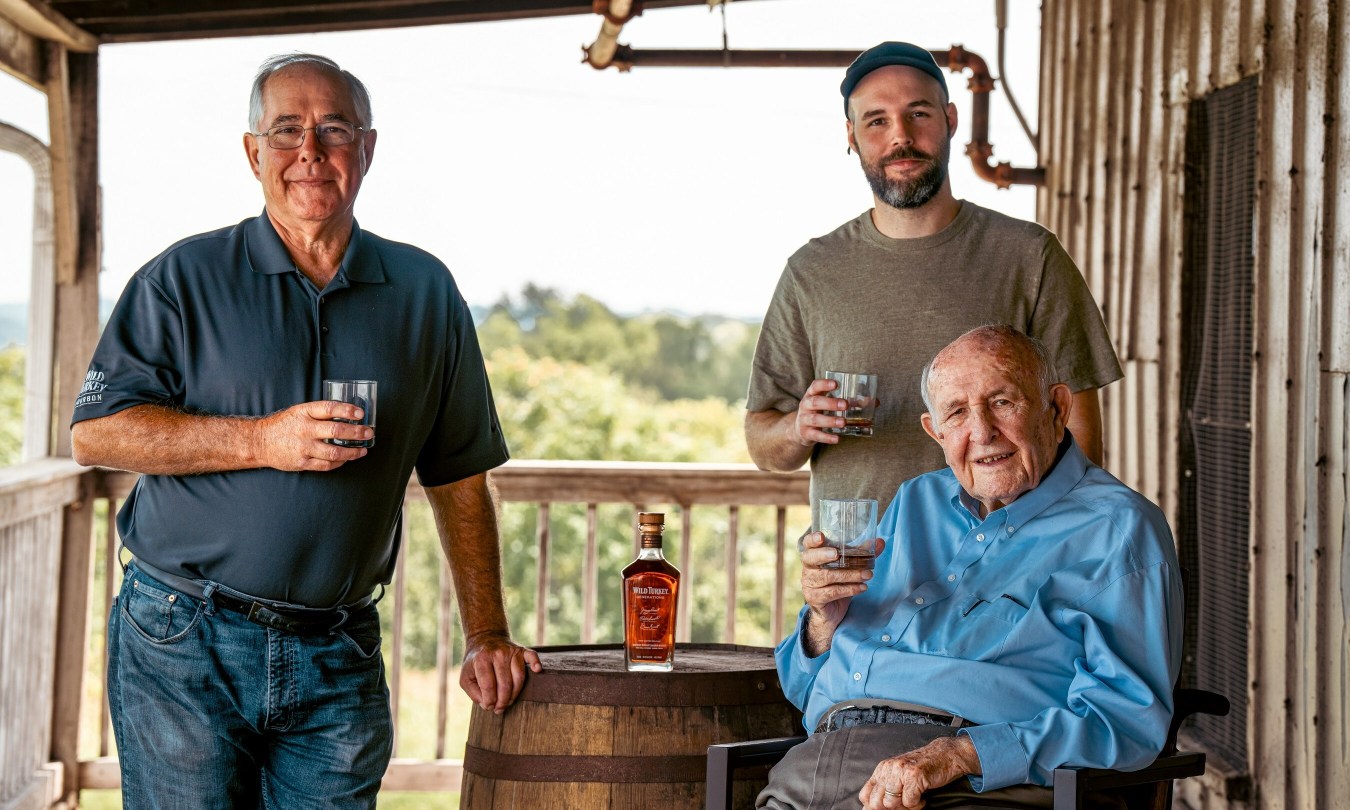 Wild Turkey Bourbon Russell family included Jimmy, Eddie and Bruce