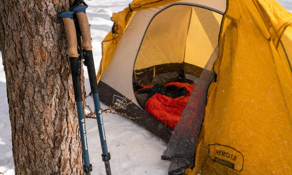 Tent camping in the winter