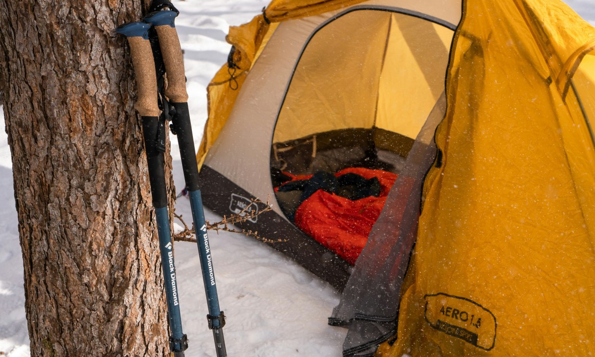 Tent camping in the winter