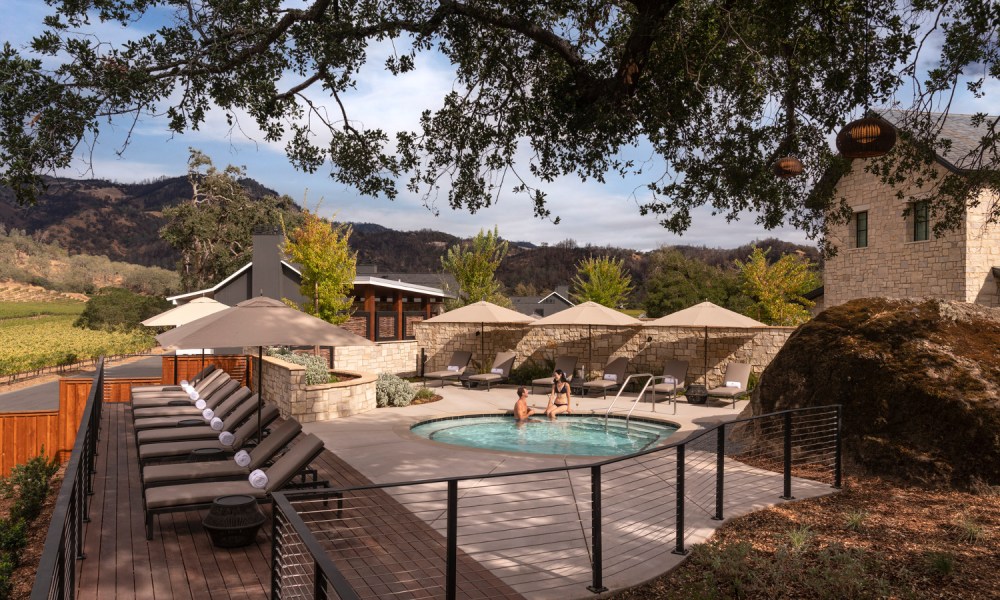 Four Seasons Napa spa garden