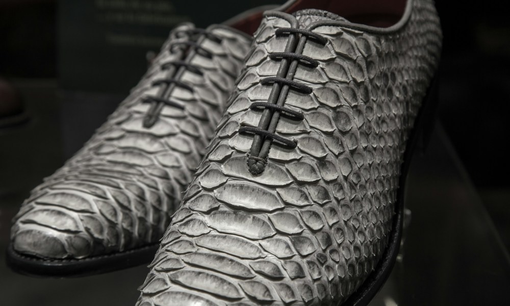 snake skin oxford shoes