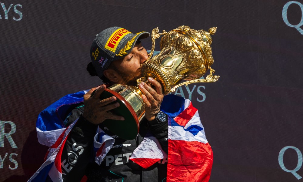 Lewis Hamilton of Great Britain and Mercedes-AMG PETRONAS F1 Team during Formula One British Grand Prix