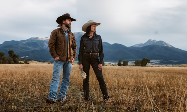 Ariat x Yellowstone Man and Woman in Field