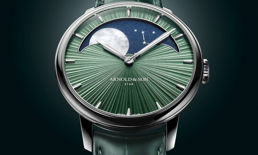 Arnold & Son Perpetual Moon 41.5 Platinum Fern Green Edition