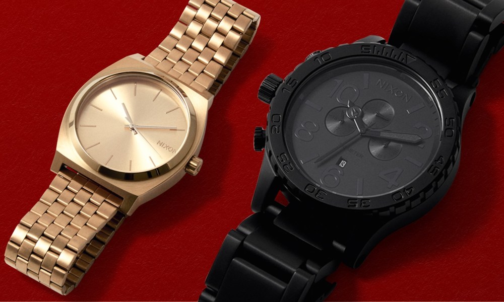 nixon timepieces make a statement save black friday 2024 51 30 chrono and time teller watches on display