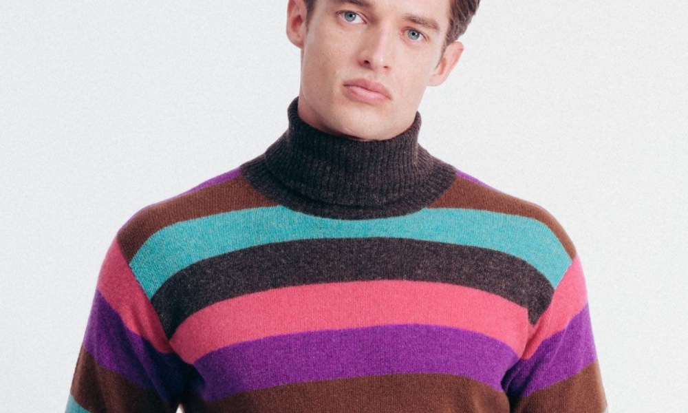 Phineas Cole Striped Turtleneck