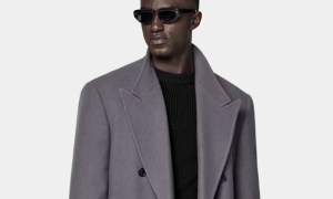 SuitSupply Gray overcoat