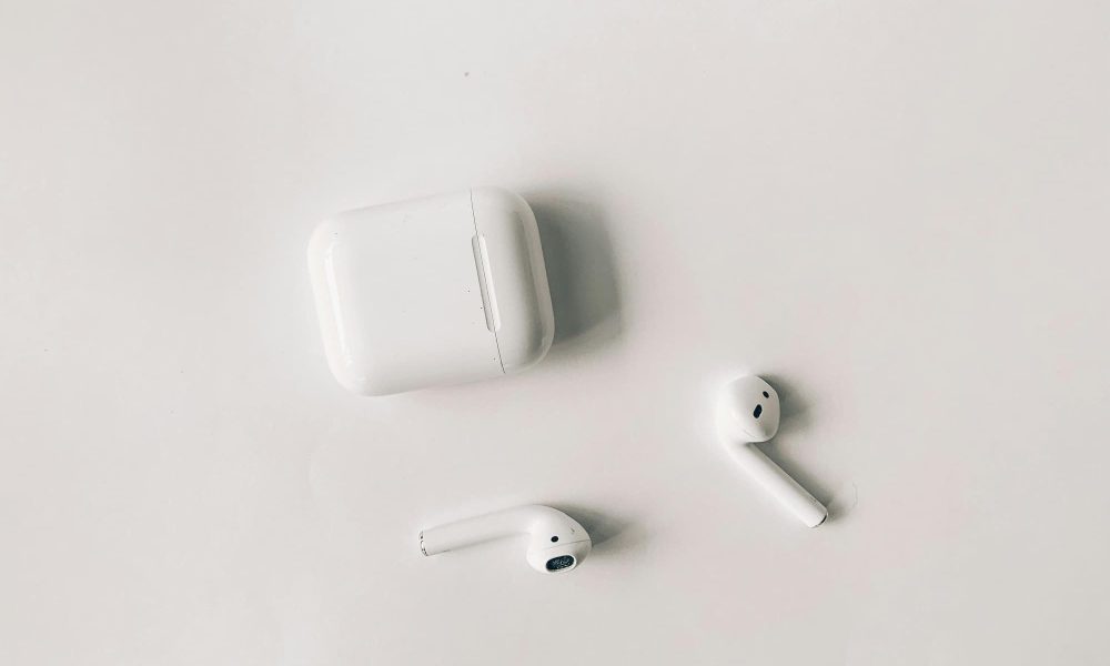 Apple AirPods on table