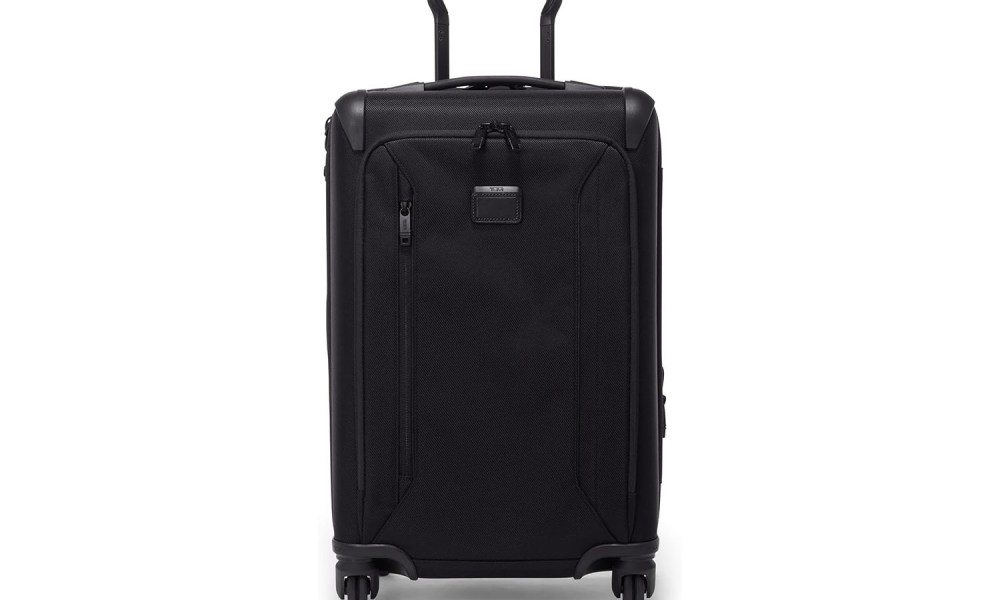 The Tumi Aerotour luggage on a white background.