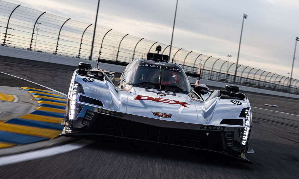 cadillac scores 4 spots in 24 hours of le mans endurance race for 2025 cadiallac v series r care running at daytona on track 